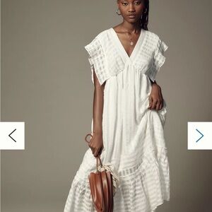 Anthro Babydoll Tiered Dress